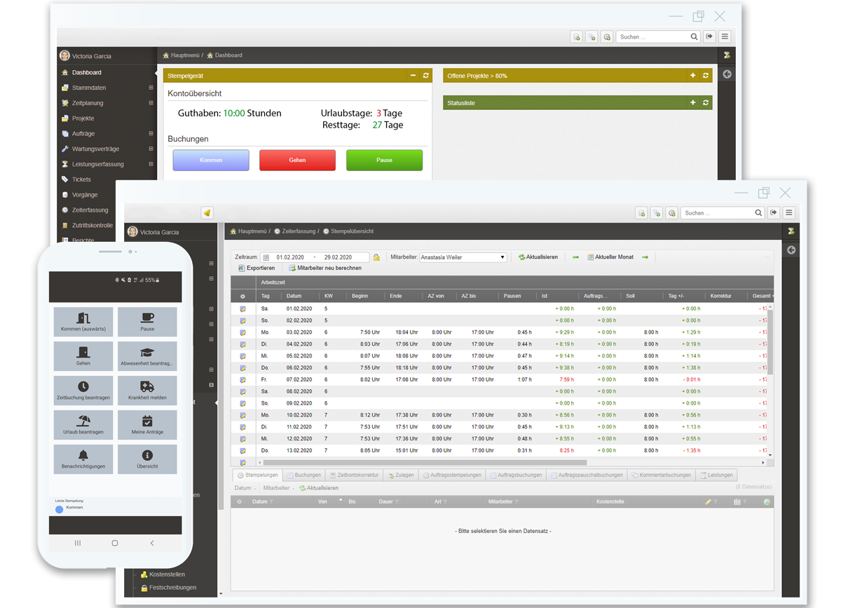 venabo-zeiterfassung-app1 venabo.ZEIT App